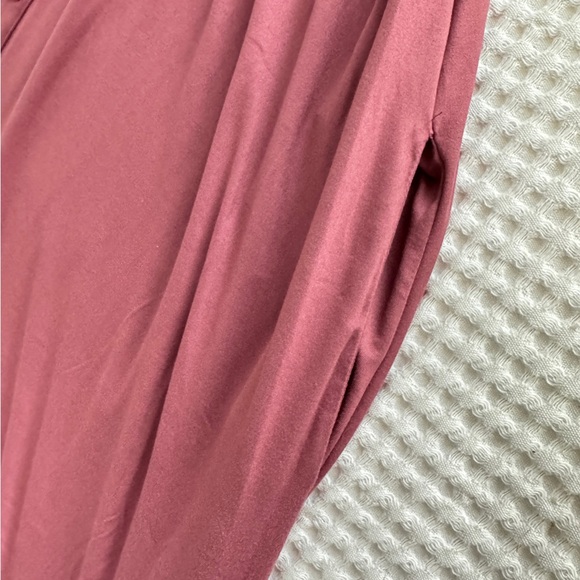 NWT Nine Eight New York Womens Size L Empire Waist Knit Button Dress in Mauve - Picture 5 of 5